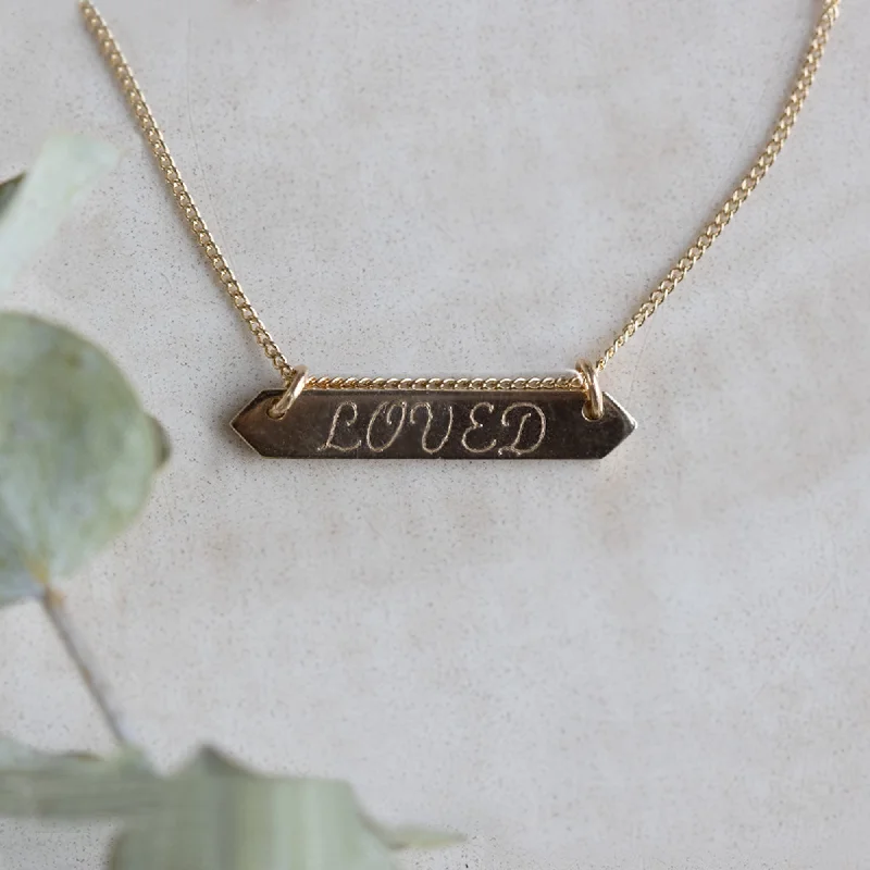 Sparkle On A Budget – Fine Jewelry For Less The Personalized Bar Necklace | 14K Yellow Gold