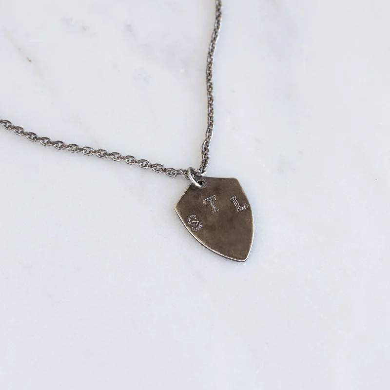 Timeless Beauty, Unbeatable Deals – Jewelry Sale On The Personalized Shield Pendant Necklace | Sterling Silver