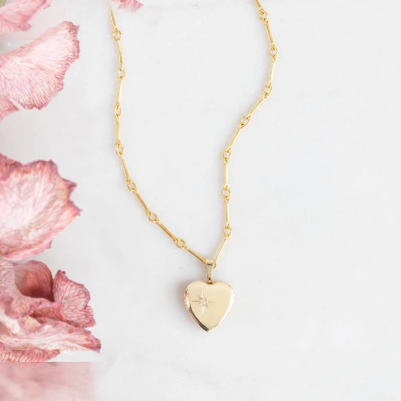 Bestselling Jewelry Now On Sale – Elevate Your Look The Sweetheart Diamond Locket Necklace | 14K Yellow Gold
