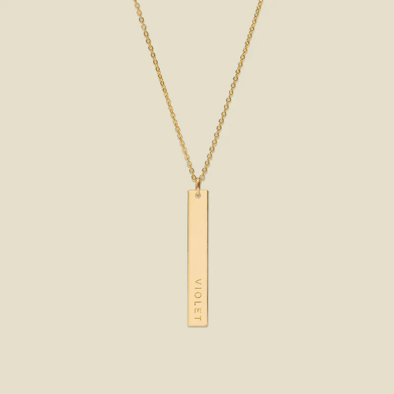 Modern Jewelry At Exclusive Discounts – Shop Today Vertical Bar Necklace