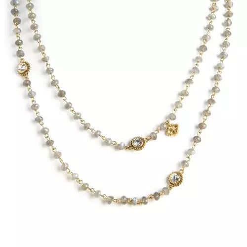 Elegant Jewelry, Affordable Luxury – Shop Now Virgins Saints and Angels LUXE WRAP LABRADORITE MAGDALENA - 6mm