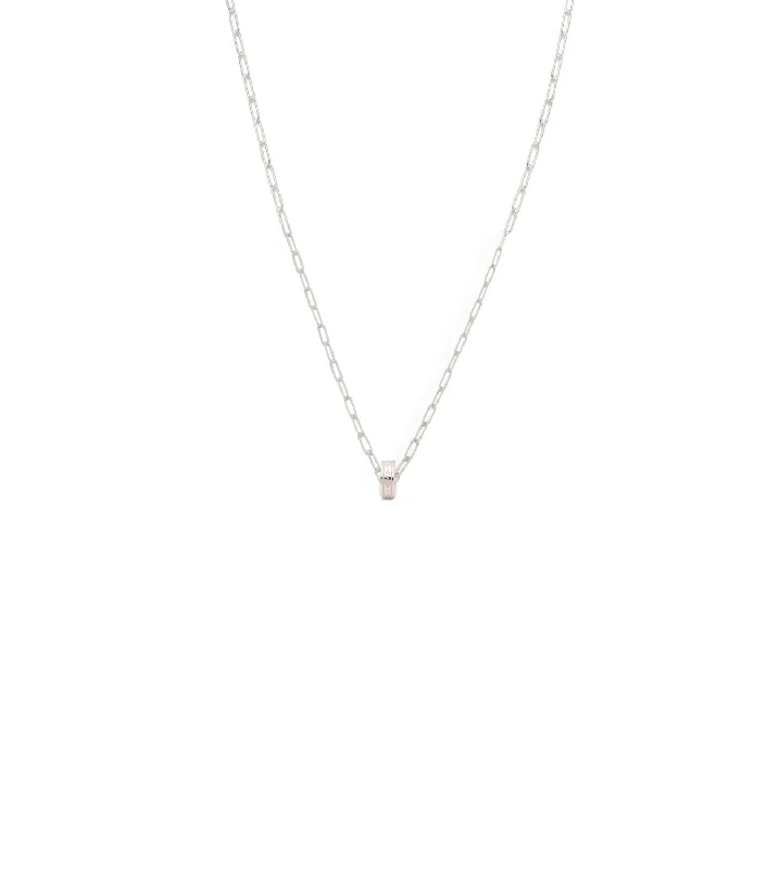 Once-A-Year Jewelry Sale – Grab Your Favorites Now Vivacity : Heart Beat Super Fine Clip Chain Necklace White Gold