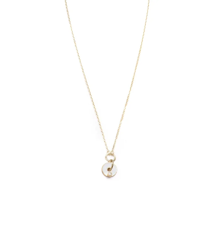 Exclusive Gemstone Jewelry At Special Prices White Diamond Champleve Enamel Disk Drop Necklace