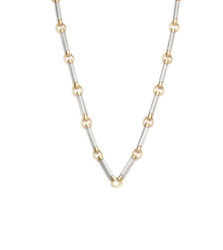 Trending Jewelry Styles Now At Limited-Time Discounts 16" White Gold Element Chain Choker