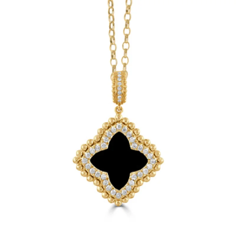 Don't Miss Out On Jaw-Dropping Jewelry Discounts 18k Diamond & Onyx Pendant Necklace Don't Miss Out On Jaw-Dropping Jewelry Discounts 18k Diamond & Onyx Pendant Necklace