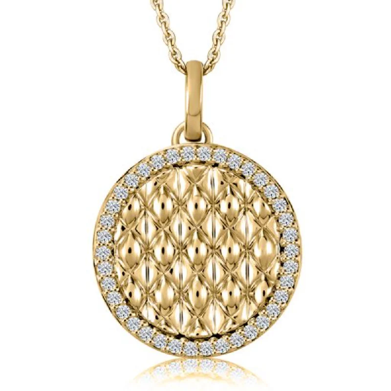 The Biggest Jewelry Sale Of The Year Is Here A. Jaffe 14k Quilt Diamond Pendant