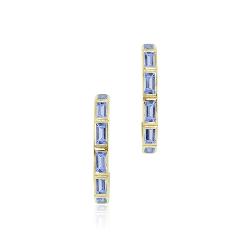 Luxury Jewelry Now At Special Promotional Rates Tanzanite Hoop Earrings