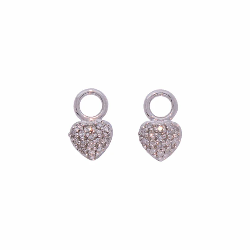 Affordable Luxury Jewelry For Every Occasion Petite Heart Charms with Diamonds