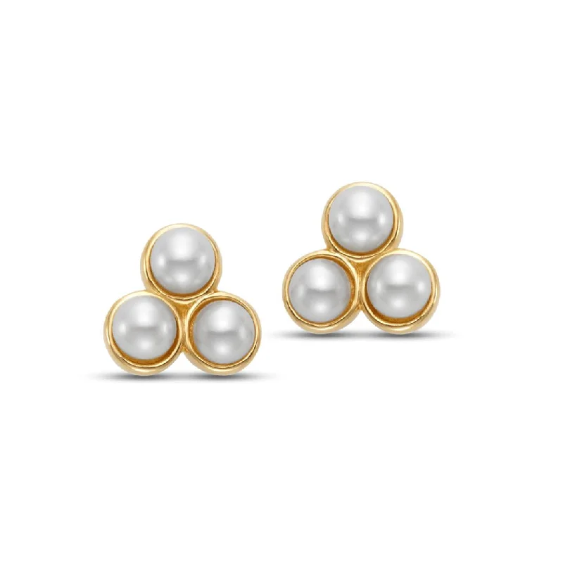 Huge Savings On Timeless Jewelry Collections 3mm Pearl Trio Earrings