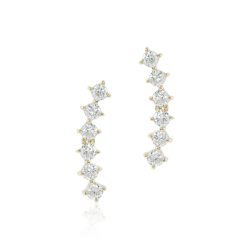 Trending Jewelry Now Available At Exclusive Prices Diamond Curve Earrings
