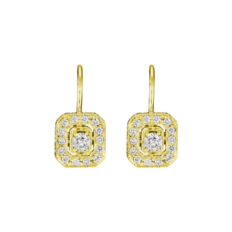 Luxury Jewelry Sale – Sparkle For Less Classic Emerald Shape Earrings