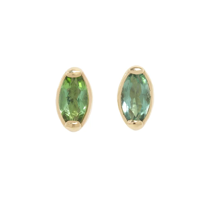 Don't Miss Our Biggest Jewelry Sale Of The Season Green Tourmaline Marquise Studs