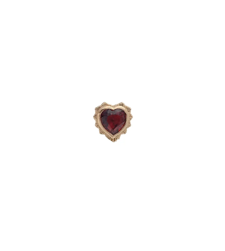 Bestselling Jewelry At Special Promotional Rates Heart : Garnet Stud