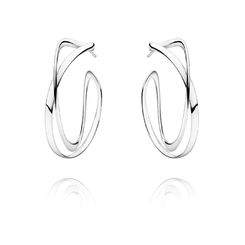 Exclusive Jewelry Sale – Shine For Less Infinity Hoop Earrings, Large