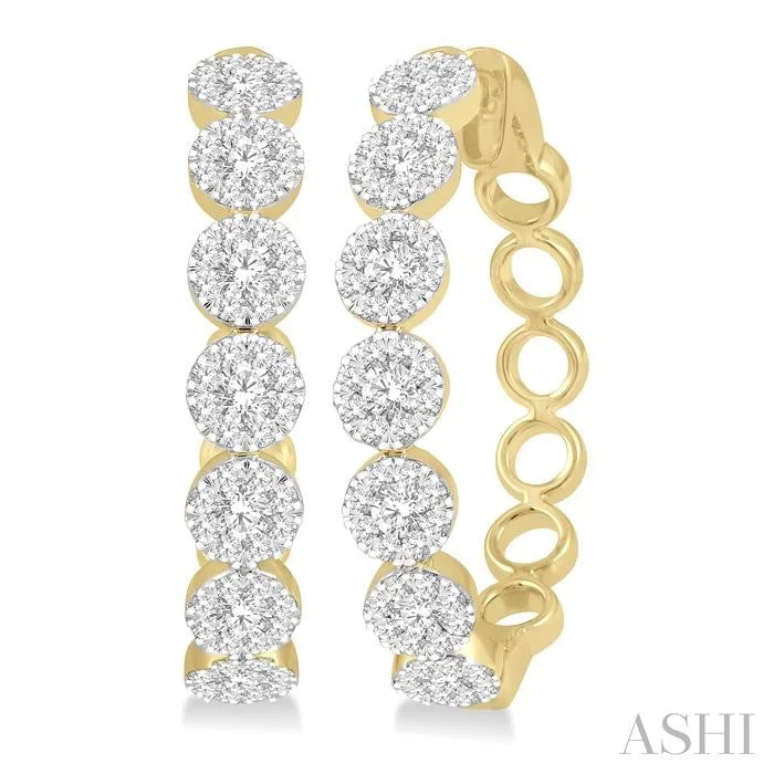 LOVEBRIGHT ESSENTIAL DIAMOND HOOP EARRINGS