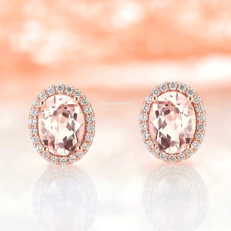 Seasonal Jewelry Sale – Upgrade Your Style Today Iris Morganite Earrings- 14K Rose Gold Vermeil