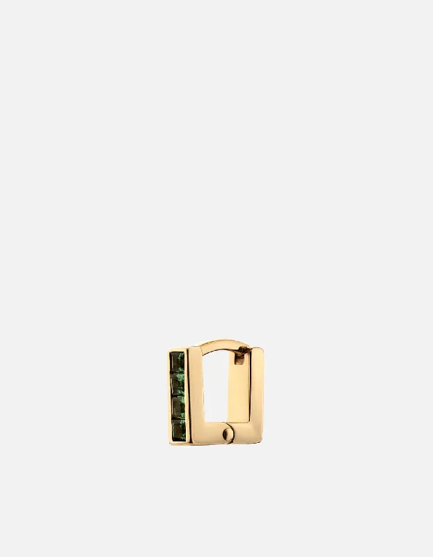 Handcrafted Jewelry Sale – Unique Designs At Low Prices Quad Quartz Huggie Earring, Gold Vermeil