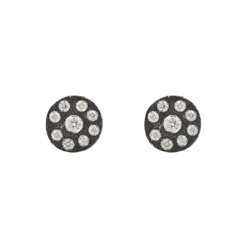 Elegant Necklaces And Bracelets At Limited-Time Offers Ronde Silver Diamond Studs