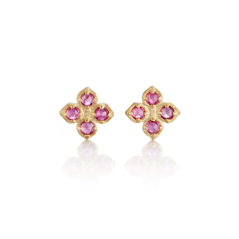 Get The Sparkle You Love At Prices You Adore Ruby Flower Charm Earrings