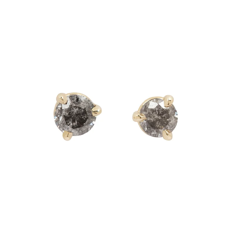 Salt & Pepper Diamond Martini Studs