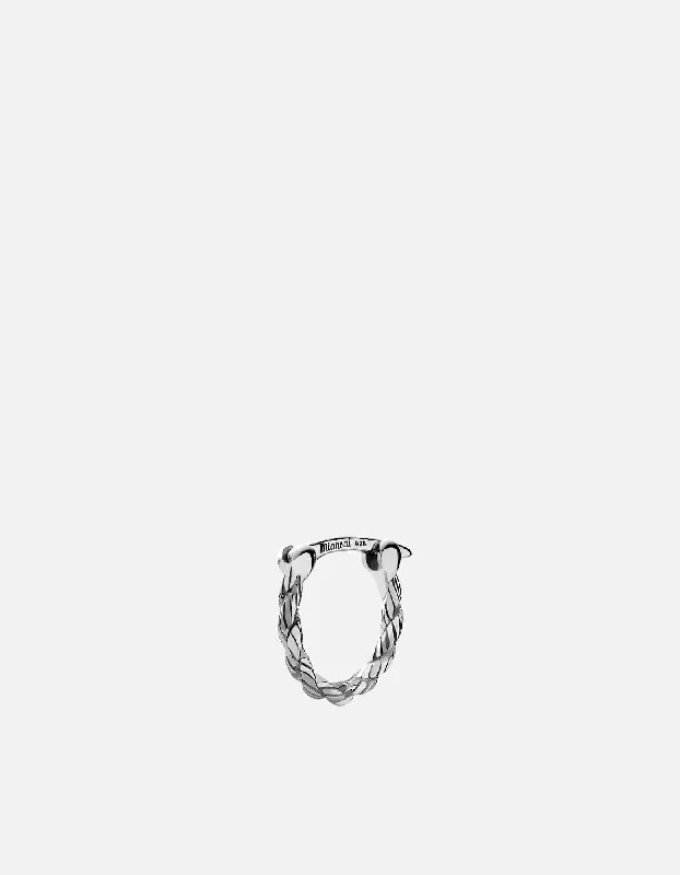 Limited-Stock Jewelry Sale – Once It's Gone, It's Gone Slim Rope Huggie Earring, Sterling Silver