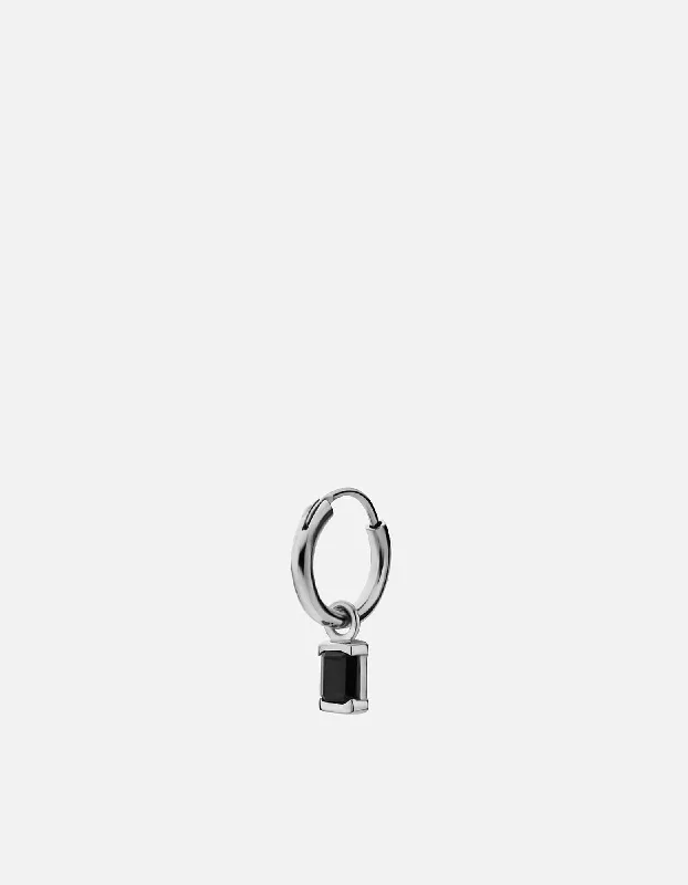 Flash Sale On Stunning Jewelry – Don't Miss Out Valor Onyx Huggie Earring, Sterling Silver