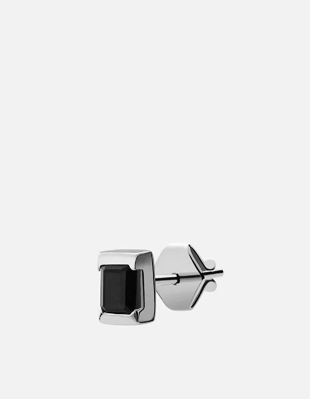Premium Jewelry Now Available At Special Discounts Valor Onyx Stud Earring, Sterling Silver
