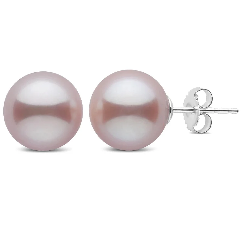 Seasonal Jewelry Deals – Elevate Your Style 10.0-11.0 mm Lavender Freshadama Freshwater Pearl Stud Earrings