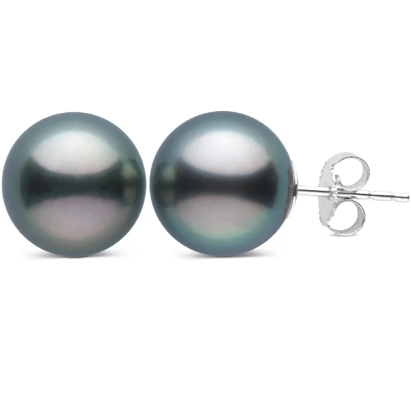 Affordable Luxury Jewelry For Every Occasion 10.0-11.0 mm AAA Tahitian Pearl Stud Earrings