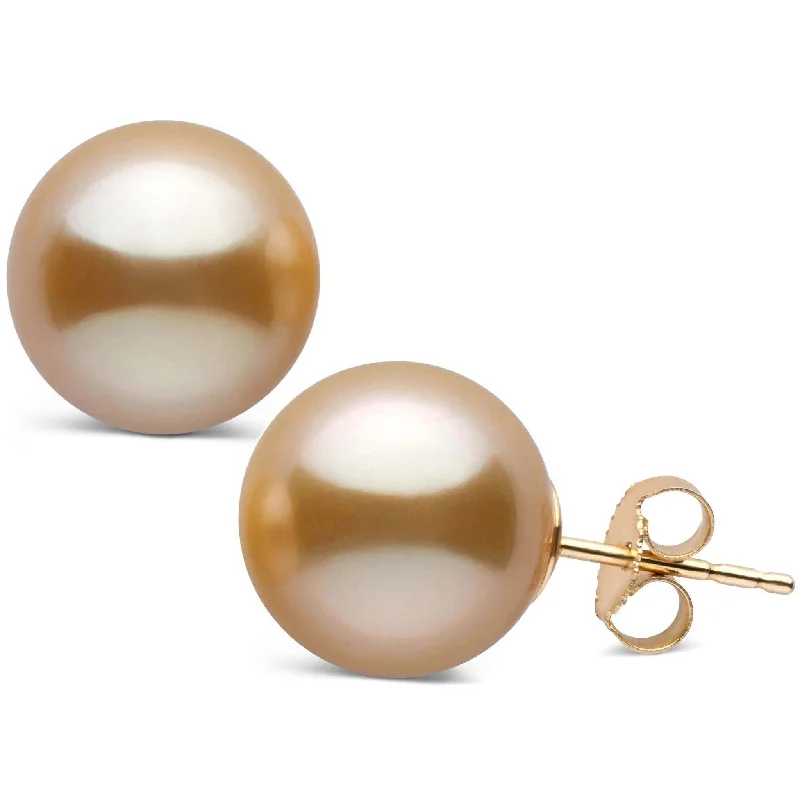 Unlock Unbeatable Jewelry Deals Before They’Re Gone 12.0-13.0 mm AAA Golden South Sea Pearl Stud Earrings