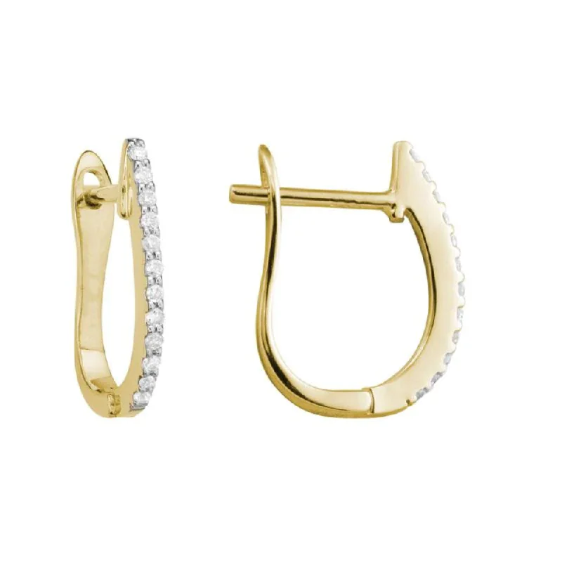 Don't Miss Our Biggest Jewelry Sale Of The Season 14k Diamond Huggie Hoop Earrings