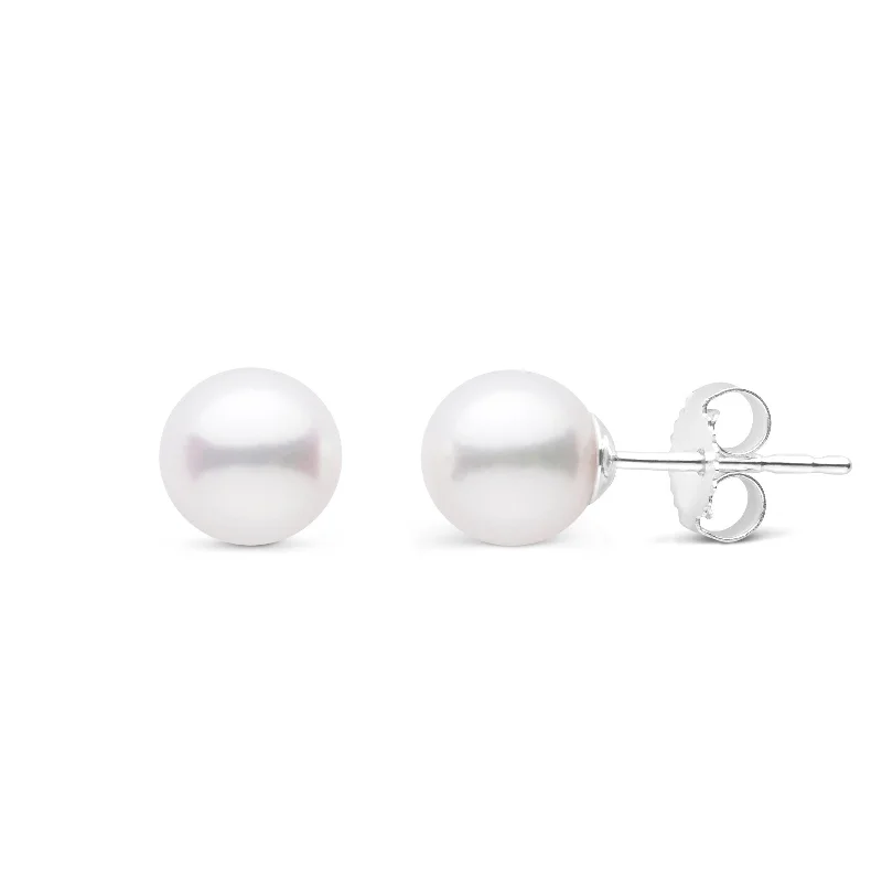 Limited-Time Jewelry Discounts – Shine Without The Splurge 6.0-6.5 mm AA+ White Akoya Pearl Stud Earrings