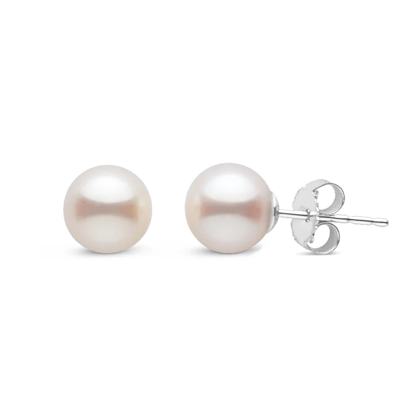 Exclusive Jewelry Sale – Shine For Less 6.5-7.0 mm AAA White Freshwater Pearl Stud Earrings