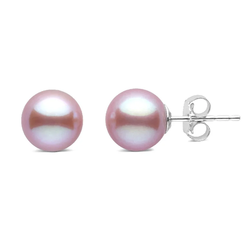 Bestselling Jewelry At Special Promotional Rates 7.5-8.0 mm Lavender Freshadama Freshwater Pearl Stud Earrings
