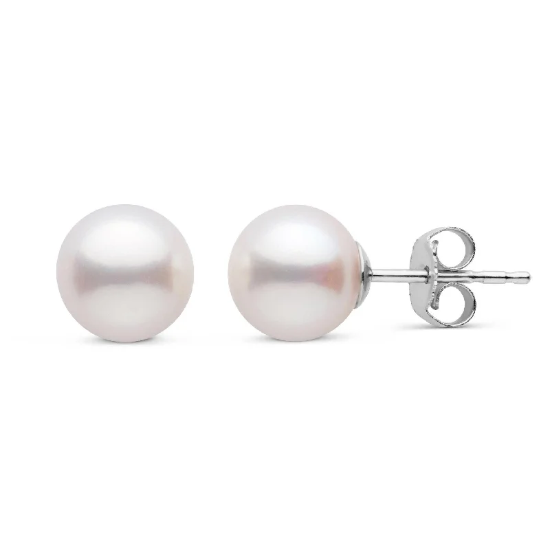 Bestselling Jewelry At Special Promotional Rates 7.5-8.0 mm White Freshadama Freshwater Pearl Stud Earrings