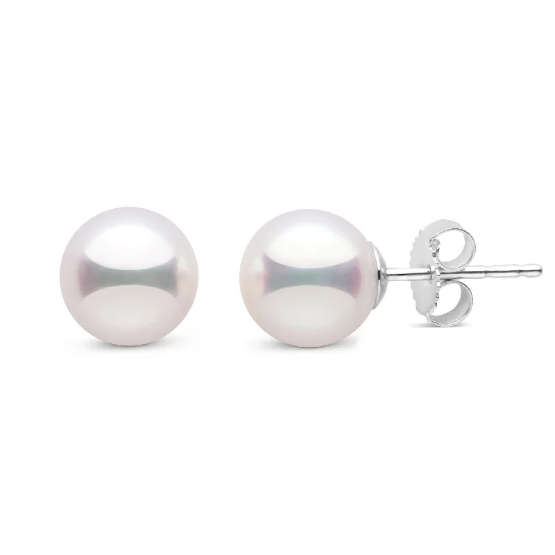 Exclusive Jewelry Bundles At Discounted Prices 7.5-8.0 mm White Hanadama Pearl Stud Earrings