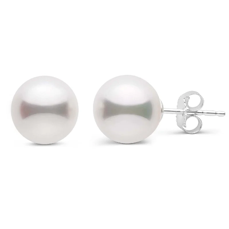 Stunning Jewelry At A Fraction Of The Price 8.5-9.0 mm White Akoya AA+ Pearl Stud Earrings