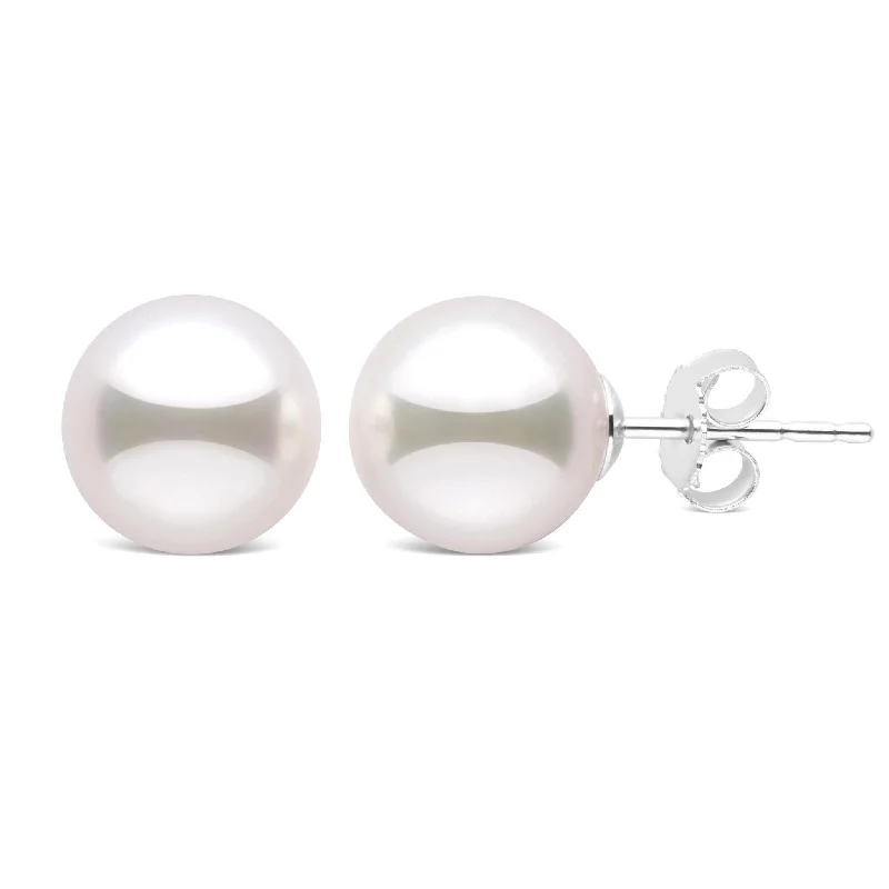 Luxury Jewelry At Unbeatable Discounts 8.5-9.0 mm White Akoya AAA Pearl Stud Earrings