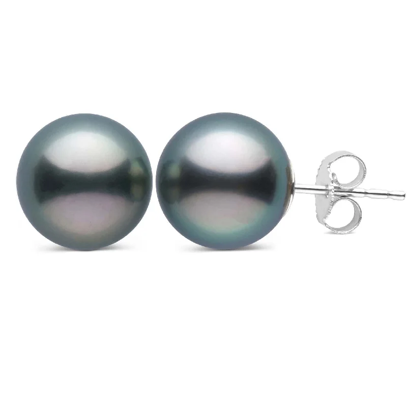 Shop Dazzling Jewelry At The Best Prices 9.0-10.0 mm AAA Tahitian Pearl Stud Earrings
