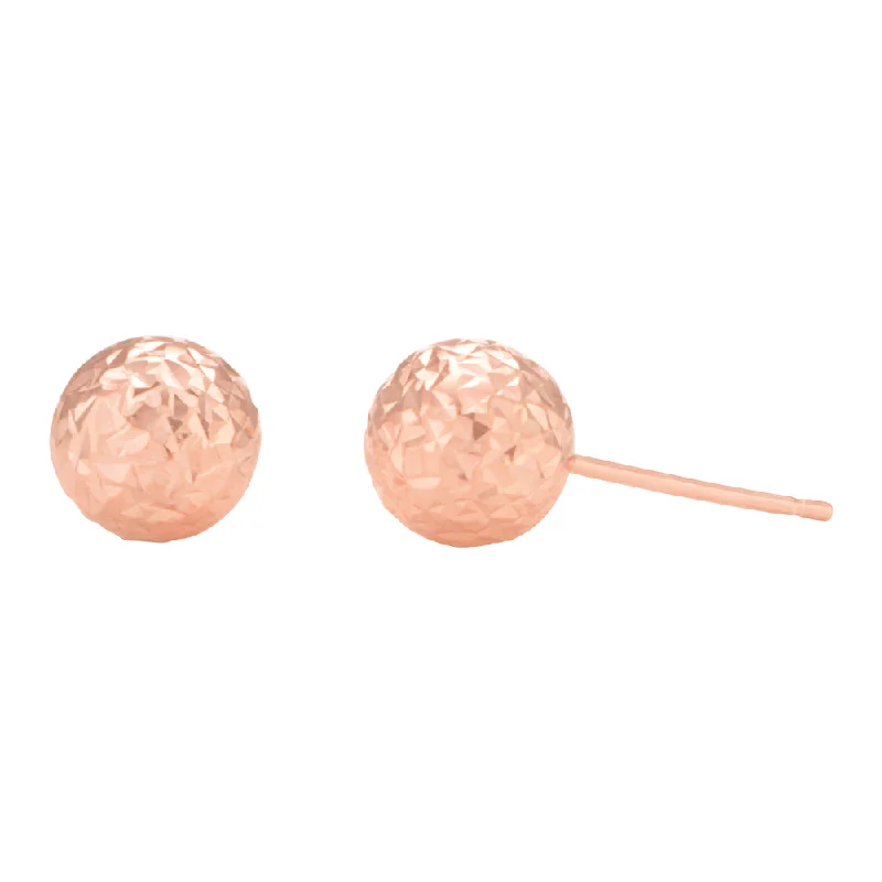 Get The Best Deals On Timeless Jewelry Pieces 9ct Rose Gold Round 7mm Ball Studs