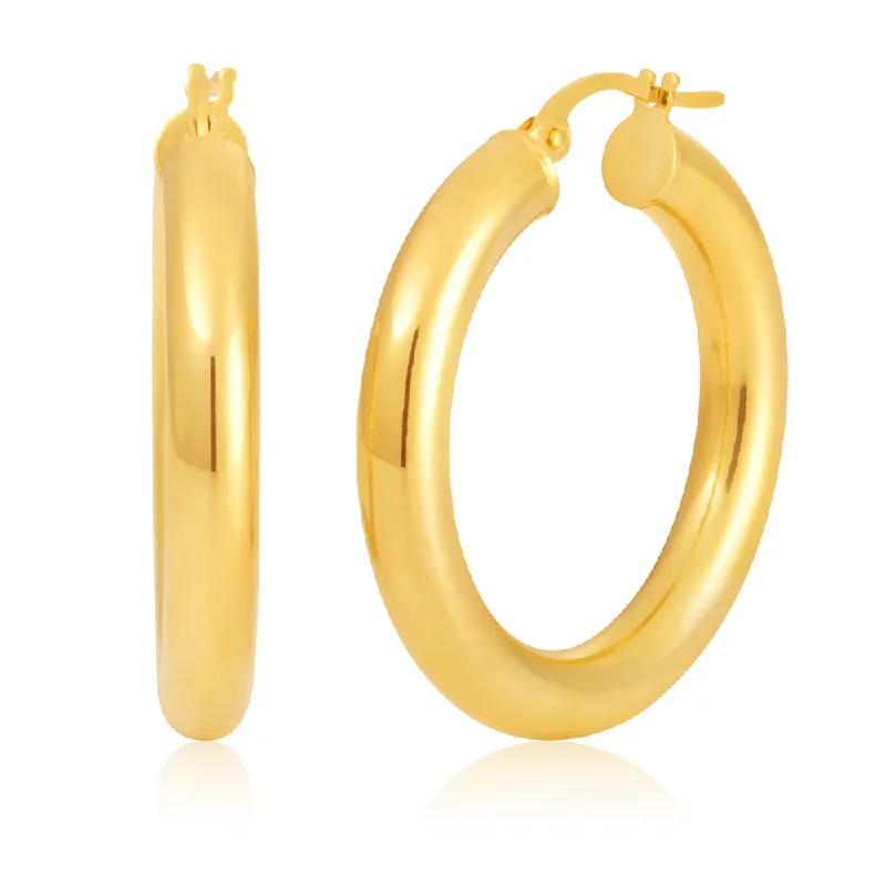 Shine In Style – Shop Jewelry Discounts Today 9ct Yellow Gold 20mm Plain Hoops