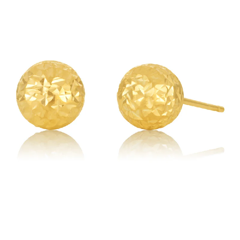 Personalized Jewelry Sale – Meaningful Gifts At Great Prices 9ct Yellow Gold Round 7mm Ball Studs 9y