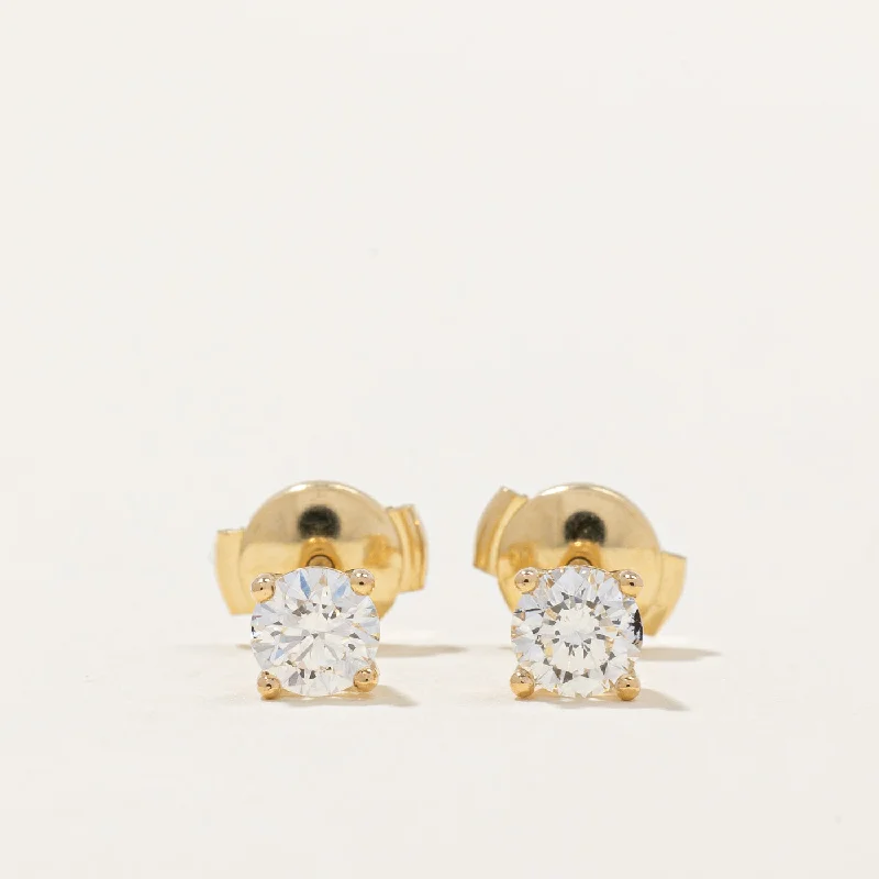 Exclusive Online Discounts On Stylish Jewelry '100 Ways' GIA Certified Diamond Stud Earrings | 0.71ctw VS1/VS2 F/G |