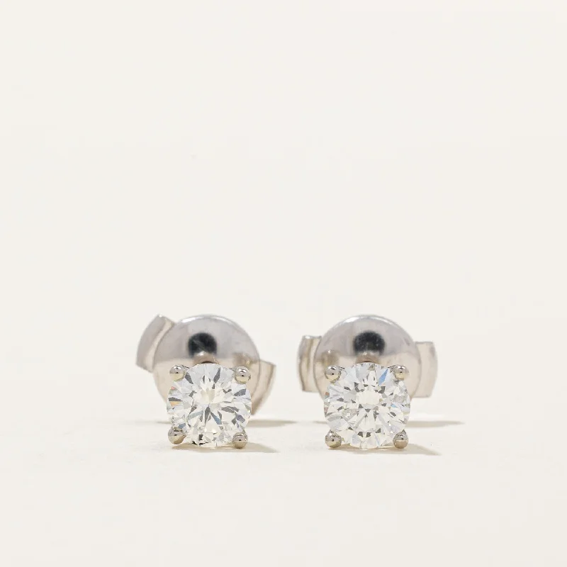 Modern Statement Jewelry For Bold Styling '100 Ways' GIA Certified Diamond Stud Earrings  | 0.90ctw SI2/I1 D/E |