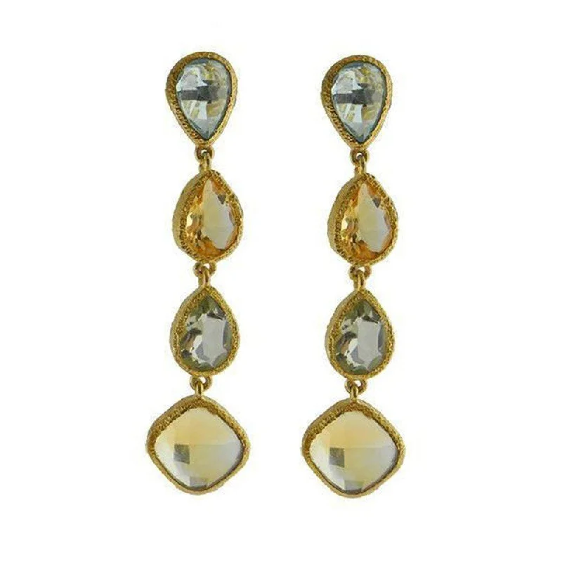 Elegant Necklaces And Bracelets At Limited-Time Offers Blue Topaz and Citrine and Amethyst Earrings