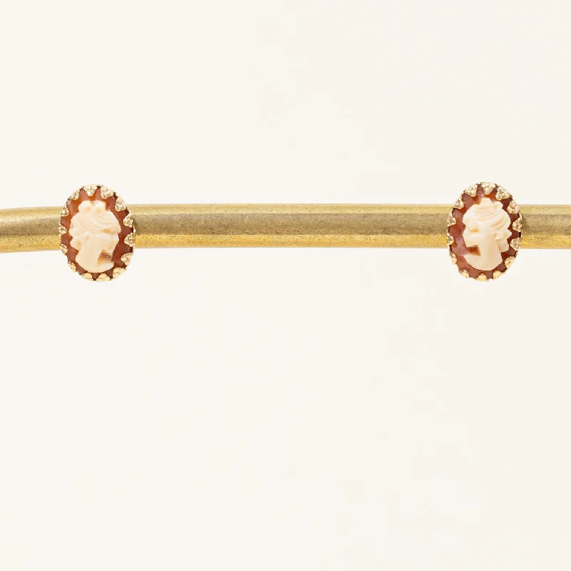 Unmissable Discounts On Timeless Jewelry Pieces Cameo Stud Earrings | 2.00ctw |