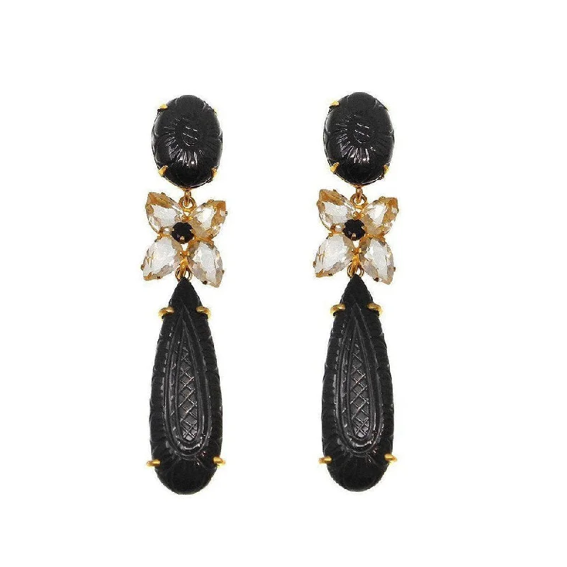 The Biggest Jewelry Sale Of The Year Is Here Carved Black Onyx Earrings