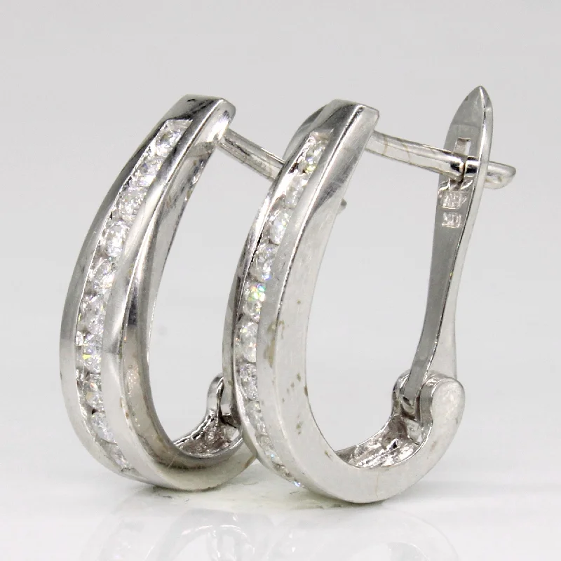 Shine Without Limits – Jewelry Sale Happening Now Channel Set Diamond Hoop Earrings | 0.40ctw | Shine Without Limits – Jewelry Sale Happening Now Channel Set Diamond Hoop Earrings | 0.40ctw |