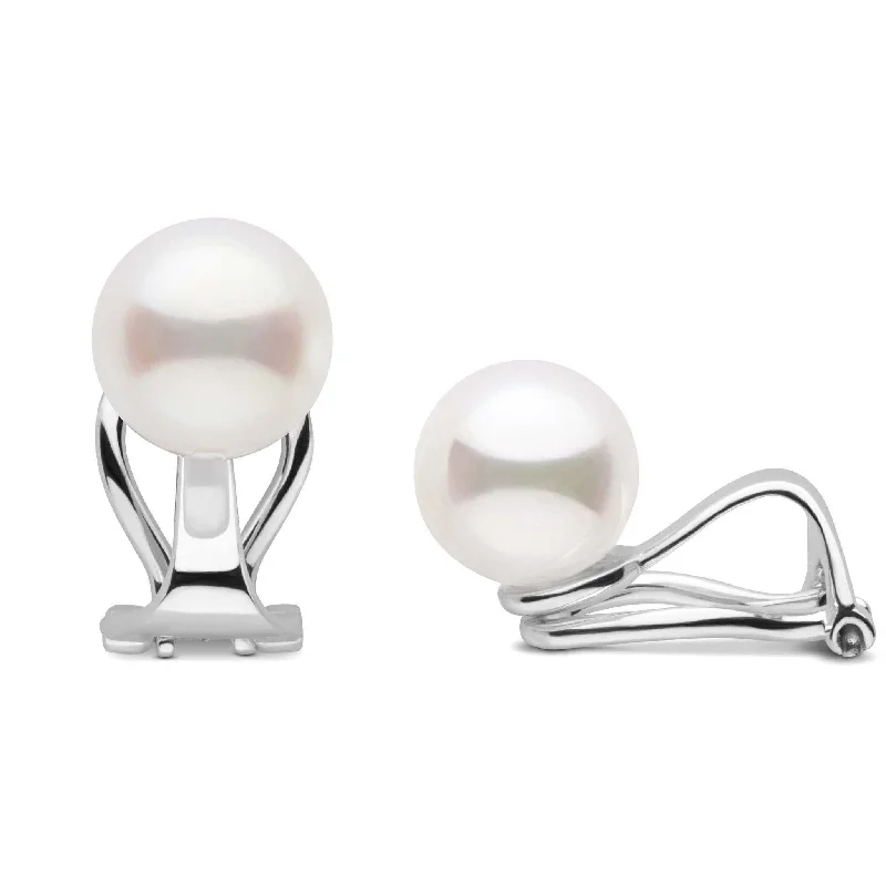 Grab Exquisite Jewelry At The Lowest Prices Clip Collection Freshadama 9.0-10.0 mm Pearl Stud Earrings