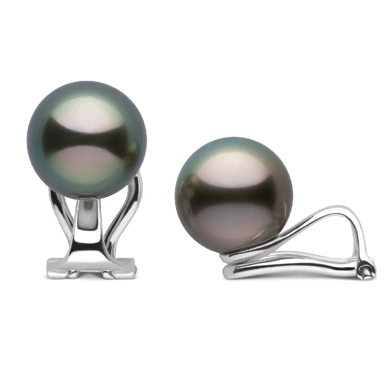 Make Your Outfit Shine With Discounted Jewelry Clip Collection Tahitian 9.0-10.0 mm Pearl Stud Earrings